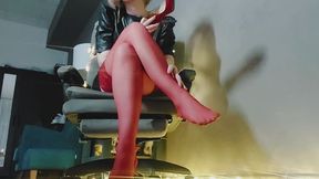 Humiliating feet JOI, nylons weakness, porn addiction