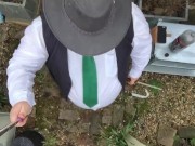 fat UK cigar cowboy clip