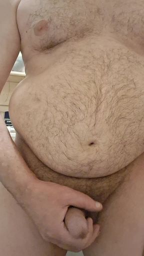 Jerking off in the bathroom