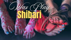 Miss Bimby, Diosa & Bia Foot Fetish Wax Play & Shibari Rope Bondage (1080 - EN sub) Alternative Girls - Tattoos & Piercings - Brunette - Green Hair - RedHead - Blue French Toenails - Red Toenails