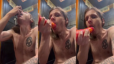 Deepthroating and gag tease