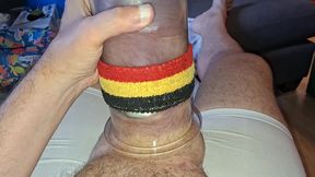 Pumping Freak Pumps up His Silicone Cock
