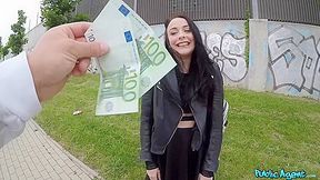 Sexy British Chick Has Risky Outdoor Creampie Sex