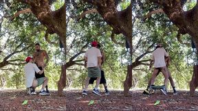 camera escondida comendo o boy no parque da cidade