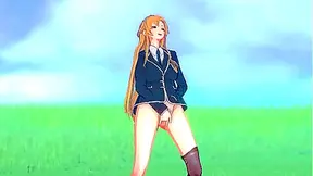 Asuna Yuuki Explores Forbidden Pleasures Outdoors in Steamy Solo Fantasies