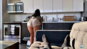 Big Boob Exotic Asian Fucked In the Kitchen