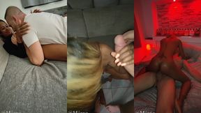 trio hhf , 55 min de porn hard , une baise devant mon mari cocu , squirt non ...
