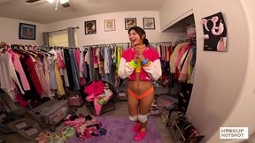 bts - tiny hazel heart strips down during a heated photoshoot!