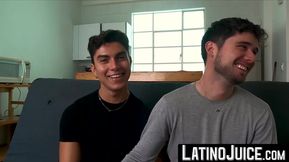 LatinoJuice.com - Newly engaged Alfonso and Adrian have their first horny sex as a co