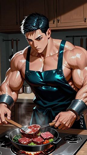 Ai Muscle Hunks Cooking