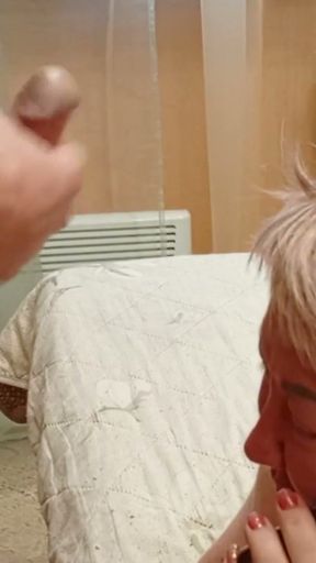 for ignoring my dick, I cum on my stepmom's hair   Clip 2