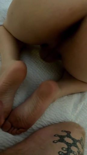 Thrilling moment from &quot;Shemale gets a quickie anal creampie after sucking dick&quot;