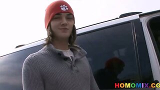 Real Cutie Gets His First Taste of Black Cock!