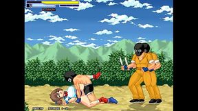 Cute fighter girl having sex with men in Inma fist action hentai game