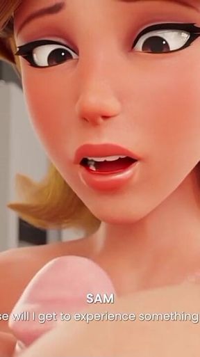 Step-mom Daisy From Mario Sees My Hard Dick and Offer Me to Suck It!!