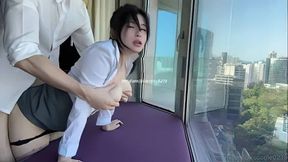 big breasted Korean girl fucking