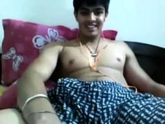 Hung Uncut Indian Guy Wanking on Cam