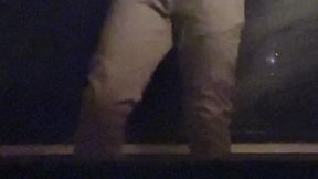 tied up guy desperate to piss in his pants