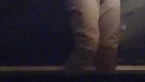 tied up guy desperate to piss in his pants