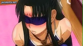 Bound Beauty Seduced in Steamy Anime Encounter