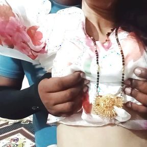 New Indian beautiful wife fuck tonight sexy saree and full blowjob