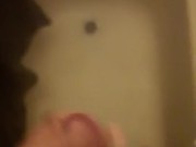 Beating my dick in the shower