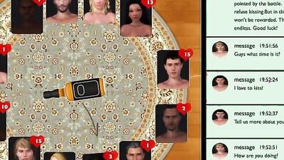 Experience the ultimate game of bottle-spin with 3D MILFs in hot gameplay