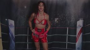 Boxing In Sexy Red (4k)