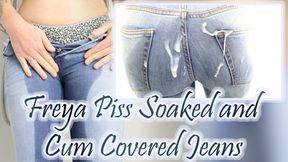 Freya Piss Soaked and Cum Covered Jeans