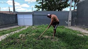 de calcinha molhada e blusinha transparente: nao resisti e meti no quintal!