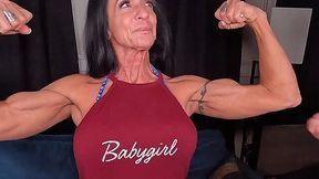 Big clit mature muscle whore creampied by young bull