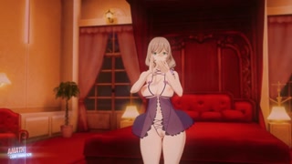 The sexy Lisa from Genshin Impact in lingerie Dances Apple Pie 【 R-18 】