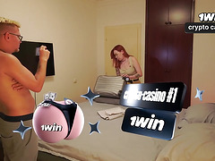 My stepson's doggy style with super hot chick in hotel bedroom created natural melons problem for uber-sexy mommy when pecker made accidental contact, but taboo sexy very first time gonzo