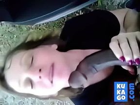 Mature Amateur Hooker Sucks BBC Outdoors