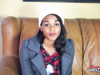 Tiny Coed Skylar Fingers And Rubs Her Pussy With A Sex Toy!