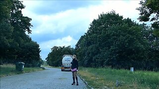 Rubberdoll Monique - As a whore in public (outdoor, hooker)