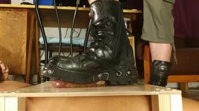 Erotic cock stomping with New Rock boots