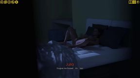 My Pleasure 10: Julian Watches Julia Finger Pussy Moaning His Name Kitchen Boobs