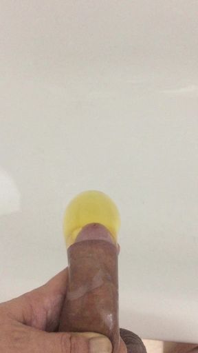 Pissing in condom