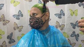 smooth scalp electric green