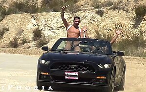 Gay Hitchhikers DVP Their Slutty Driver In Wild Bisexual Threesome - BiPhoria