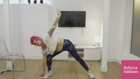 4K YOGA TRAINING WARMUP JUMPING JACKS SKIPPING ROPE BIG TITS
