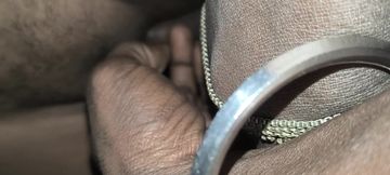 Inserted black land into his tight pussy