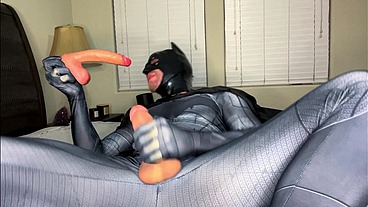 Horny Batman Gets Taken Advantage of and Made to Suck Dick Until He Cums