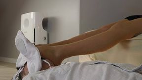 Smell Amazing Legs Of Stella In White Gymnastic Slippers - Part 1 - 4K