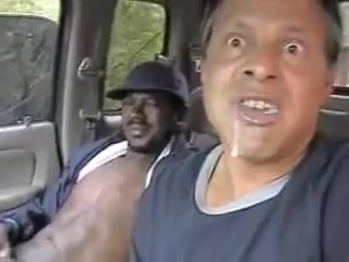 bbc full of cum gets sucked in car