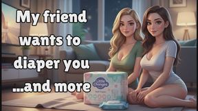 Diapered by your girlfriend and her best friend [BJ version]