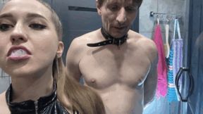 Amazing! b90 Princess Bertie Humiliate a slave in the bathroom (wmv)
