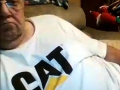 old man jerking in chat