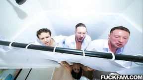 Roxie Takes on Three Step Cocks To Celebrate Graduation! Roxie Sinner, Quinton James, Pierce Paris, Jayden Marcos